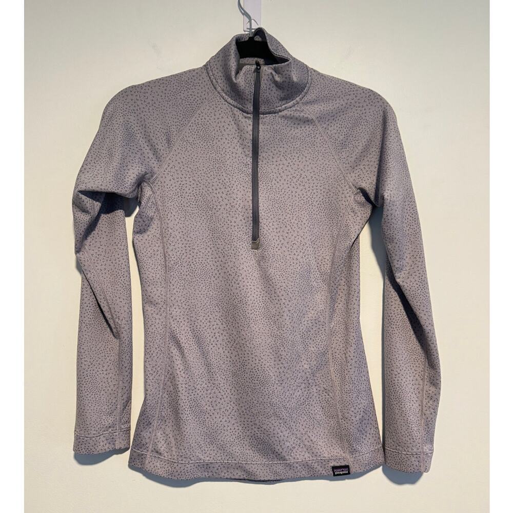 Patagonia Womens‎ Capilene Midweight Zip Neck Base Layer Purple SIZE XS